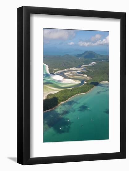 Hill Inlet Whitsunday Islands, Queensland, Australia-Peter Adams-Framed Photographic Print