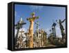 Hill of Crosses (Kryziu Kalnas), Thousands of Memorial Crosses, Lithuania, Baltic States-Christian Kober-Framed Stretched Canvas