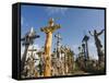 Hill of Crosses (Kryziu Kalnas), Thousands of Memorial Crosses, Lithuania, Baltic States-Christian Kober-Framed Stretched Canvas