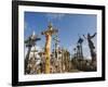 Hill of Crosses (Kryziu Kalnas), Thousands of Memorial Crosses, Lithuania, Baltic States-Christian Kober-Framed Photographic Print