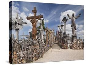 Hill of Crosses, Siauliai, Central Lithuania, Lithuania-Walter Bibikow-Stretched Canvas