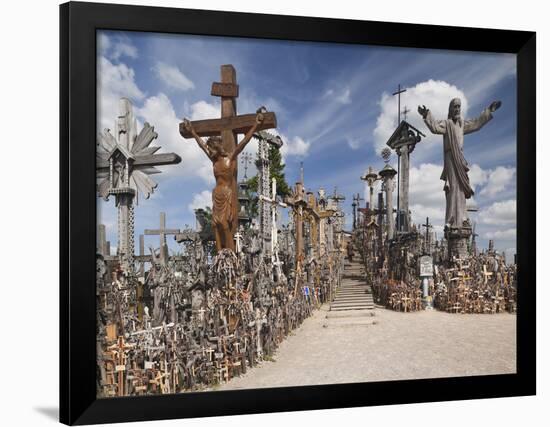 Hill of Crosses, Siauliai, Central Lithuania, Lithuania-Walter Bibikow-Framed Photographic Print