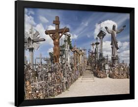 Hill of Crosses, Siauliai, Central Lithuania, Lithuania-Walter Bibikow-Framed Photographic Print