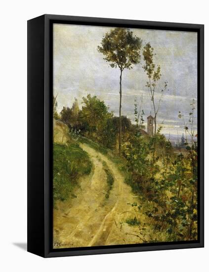 Hill Road-Edoardo Dalbono-Framed Stretched Canvas