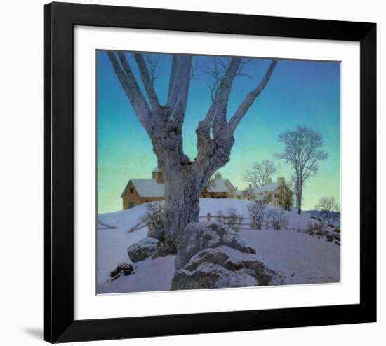 Hill Top Farm-Maxfield Parrish-Framed Art Print