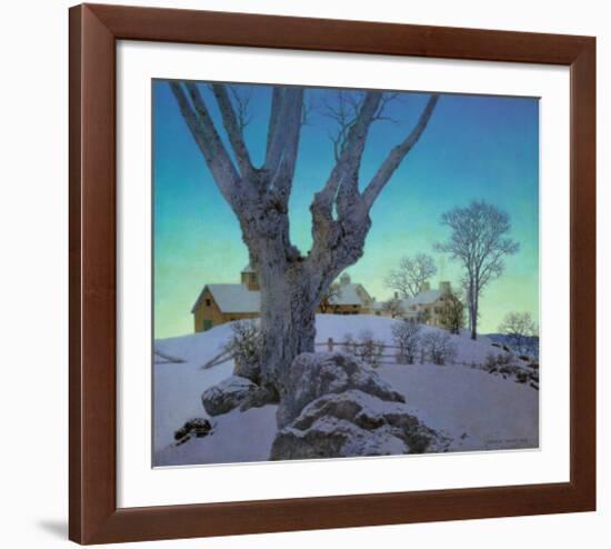 Hill Top Farm-Maxfield Parrish-Framed Art Print