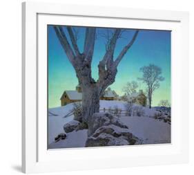 Hill Top Farm-Maxfield Parrish-Framed Art Print