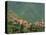 Hill Town View, Molini di Triora, Riviera di Ponente, Liguria, Italy-Walter Bibikow-Stretched Canvas