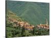 Hill Town View, Molini di Triora, Riviera di Ponente, Liguria, Italy-Walter Bibikow-Stretched Canvas