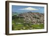 Hill Town with Backdrop of Snowy Volcano Mount Etna, Gangi, Palermo Province-Rob Francis-Framed Photographic Print