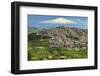 Hill Town with Backdrop of Snowy Volcano Mount Etna, Gangi, Palermo Province-Rob Francis-Framed Photographic Print