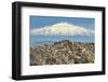 Hill Town with Backdrop of Snowy Volcano Mount Etna, Gangi, Palermo Province-Rob Francis-Framed Photographic Print