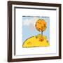 Hill Tree Fall-null-Framed Giclee Print