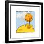 Hill Tree Fall-null-Framed Giclee Print