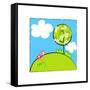 Hill Tree-null-Framed Stretched Canvas