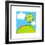 Hill Tree-null-Framed Giclee Print