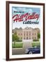 Hill Valley California Retro Travel-null-Framed Art Print