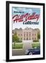 Hill Valley California Retro Travel-null-Framed Art Print