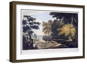 Hill Village in the District of Bauhelepoor, 1787 (Aquatint)-William Hodges-Framed Giclee Print