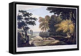 Hill Village in the District of Bauhelepoor, 1787 (Aquatint)-William Hodges-Framed Stretched Canvas