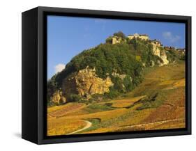 Hill Village of Chateau Chalon in the Jura, Franche Comte France-Michael Busselle-Framed Stretched Canvas