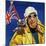 Hillary and Tenzing Reached the Summit of Everest and Planet the Union Jack-null-Mounted Giclee Print