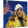 Hillary and Tenzing Reached the Summit of Everest and Planet the Union Jack-null-Mounted Giclee Print
