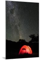 Hilleberg Tent under the Night Sky, Patagonia, Aysen, Chile-Fredrik Norrsell-Mounted Photographic Print