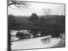 Hillman Aero Minx open 2-seater driving through a ford during a motoring trial, 1936-Bill Brunell-Mounted Photographic Print