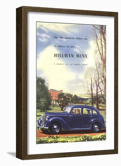 Hillman, Hillman Minx Rootes Motors Limited, UK, 1940-null-Framed Giclee Print