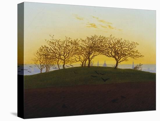 Hills and Ploughed Fields Near Dresden, about 1824-Caspar David Friedrich-Stretched Canvas