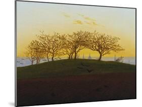 Hills and Ploughed Fields Near Dresden, about 1824-Caspar David Friedrich-Mounted Giclee Print