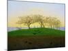 Hills and Ploughed Fields Near Dresden-Caspar David Friedrich-Mounted Giclee Print