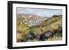 Hills Around the Bay of Moulin Huet, Guernsey, 1883-Pierre-Auguste Renoir-Framed Giclee Print