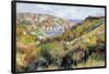 Hills around the Bay of Moulin Huet, Guernsey.-Auguste Renoir-Framed Poster