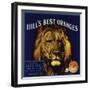 Hills Best Brand - Redlands, California - Citrus Crate Label-Lantern Press-Framed Art Print