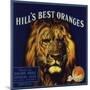 Hills Best Brand - Redlands, California - Citrus Crate Label-Lantern Press-Mounted Art Print