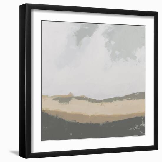 Hills Beyond Hills Neutral-Pamela Munger-Framed Art Print