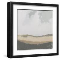 Hills Beyond Hills Neutral-Pamela Munger-Framed Art Print