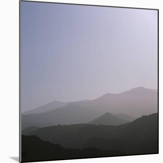 Hills in Silhouette-Micha Pawlitzki-Mounted Photographic Print