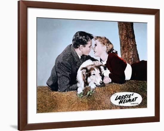 HILLS OF LASSIE, 1948 DIRECTED OF FRED M. WILCOX Tom Drake and Janet Leigh (photo)-null-Framed Photo