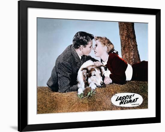 HILLS OF LASSIE, 1948 DIRECTED OF FRED M. WILCOX Tom Drake and Janet Leigh (photo)-null-Framed Photo