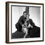 HILLS OF LASSIE, 1948 DIRECTED OF FRED M. WILCOX Tom Drake, Pal and Janet Leigh (b/w photo)-null-Framed Photo