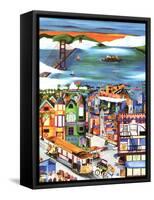 Hills of San Francisco-Linnea Pergola-Framed Stretched Canvas