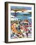 Hills of San Francisco-Linnea Pergola-Framed Art Print