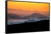 Hills of the Future, Mellow Sun and Hills, Petaluma, Sonoma County-Vincent James-Framed Stretched Canvas