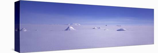 Hills on a Polar Landscape, Mt. Snaefell, Bruarjokull, Central Highlands, Iceland-null-Stretched Canvas