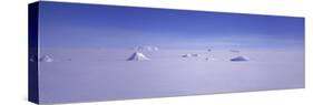 Hills on a Polar Landscape, Mt. Snaefell, Bruarjokull, Central Highlands, Iceland-null-Stretched Canvas