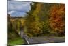 Hills on Highway 46 in Autumn West of Spencer, Indiana, USA-Chuck Haney-Mounted Photographic Print