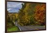 Hills on Highway 46 in Autumn West of Spencer, Indiana, USA-Chuck Haney-Framed Photographic Print